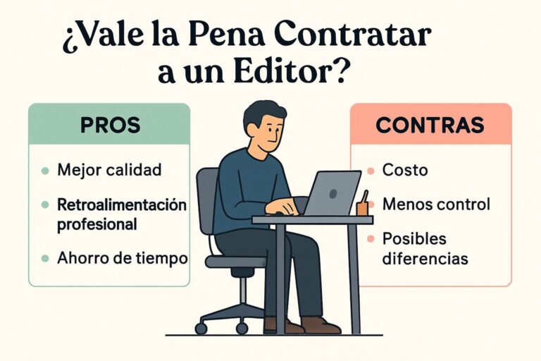 ¿Vale la Pena Contratar a un Editor? Pros y Contras de la Edición Profesional